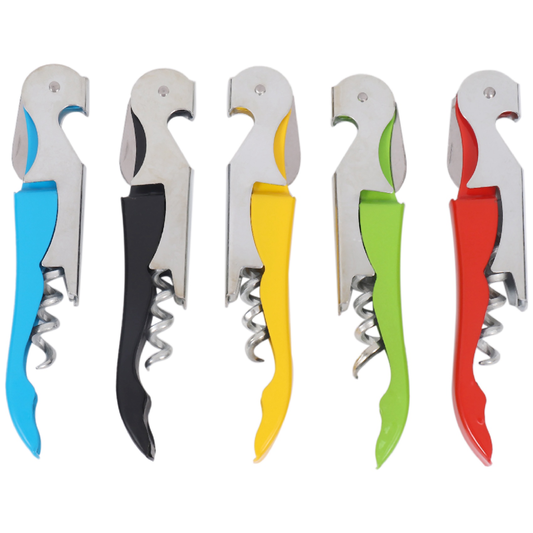 Heavy Equipment Key Set - 5 Pack Corkscrew Heavy Duty ที่เปิดไวน์ชุดเครื่องตัดฟอยล์และที่เปิดขวดไวน์