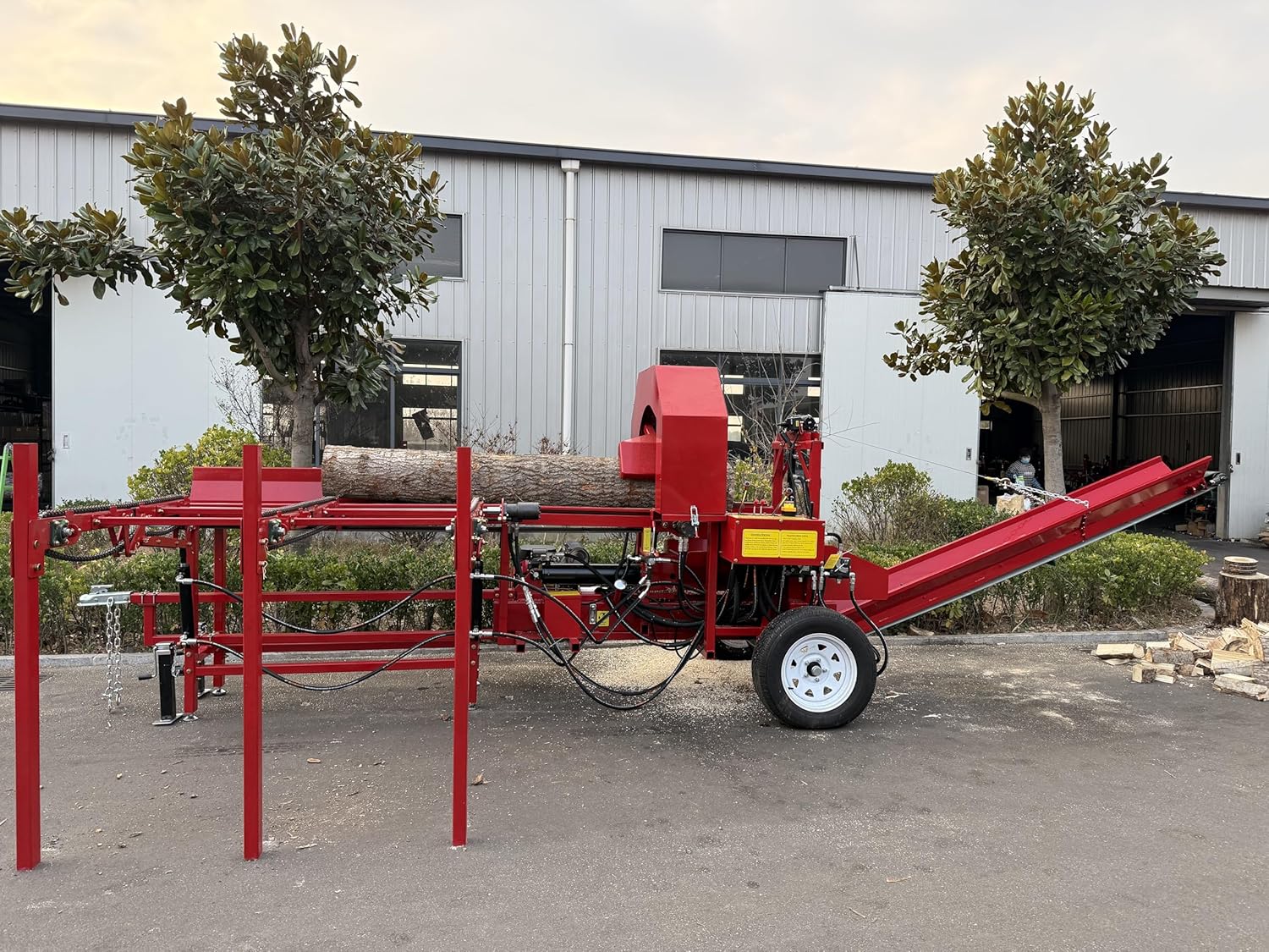 เครื่องตัดและผ่าฟืนแบบไฮดรอลิก - Heavy Equipment Grinder บทวิจารณ์และราคา
