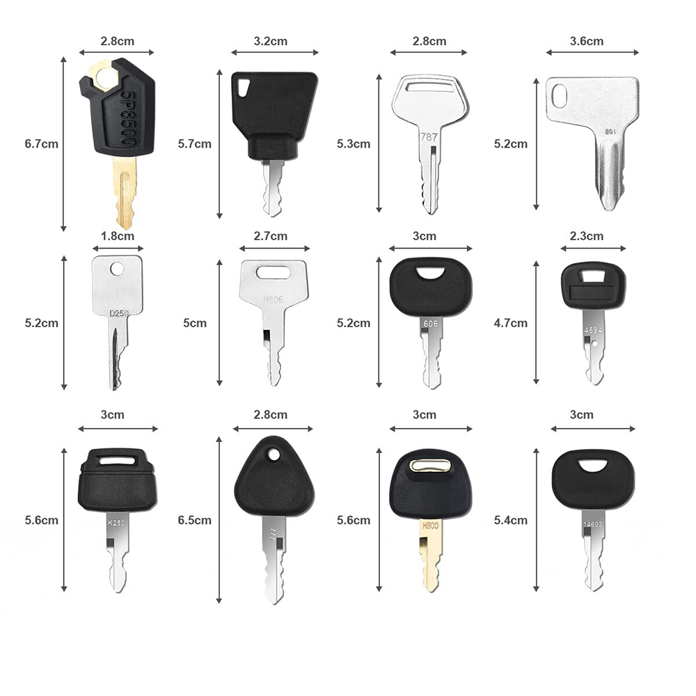 12 ชิ้น Heavy อุปกรณ์ก่อสร้างช - Heavy Equipment Key Set บทวิจารณ์และราคา